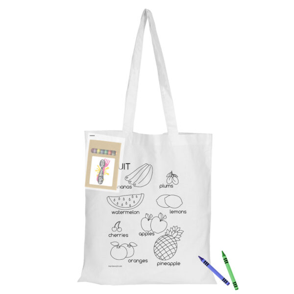 Colouring White Calico Bag No Gusset