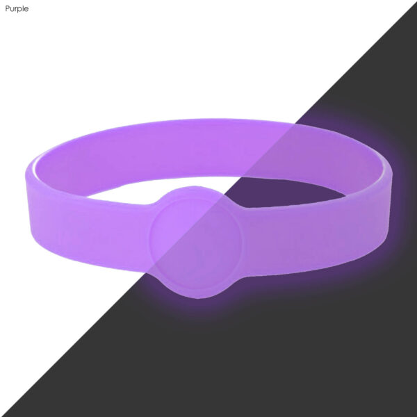 Neon Glow Silicone Wrist Band Custom Design