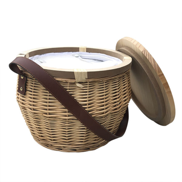 Scotch Wicker Picnic Cooler Basket(round)