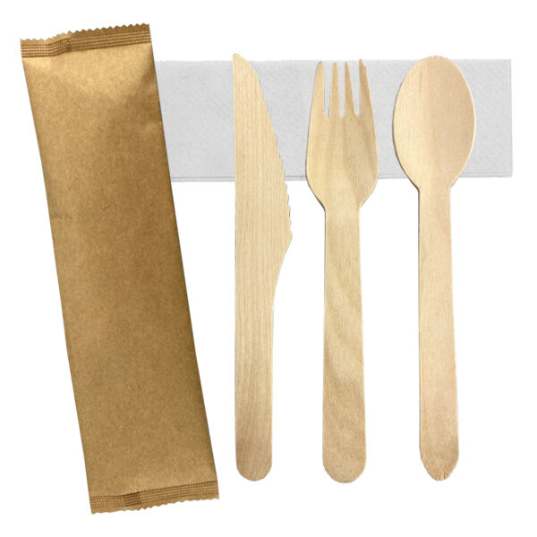 3pcs Wooden Cutlery Set